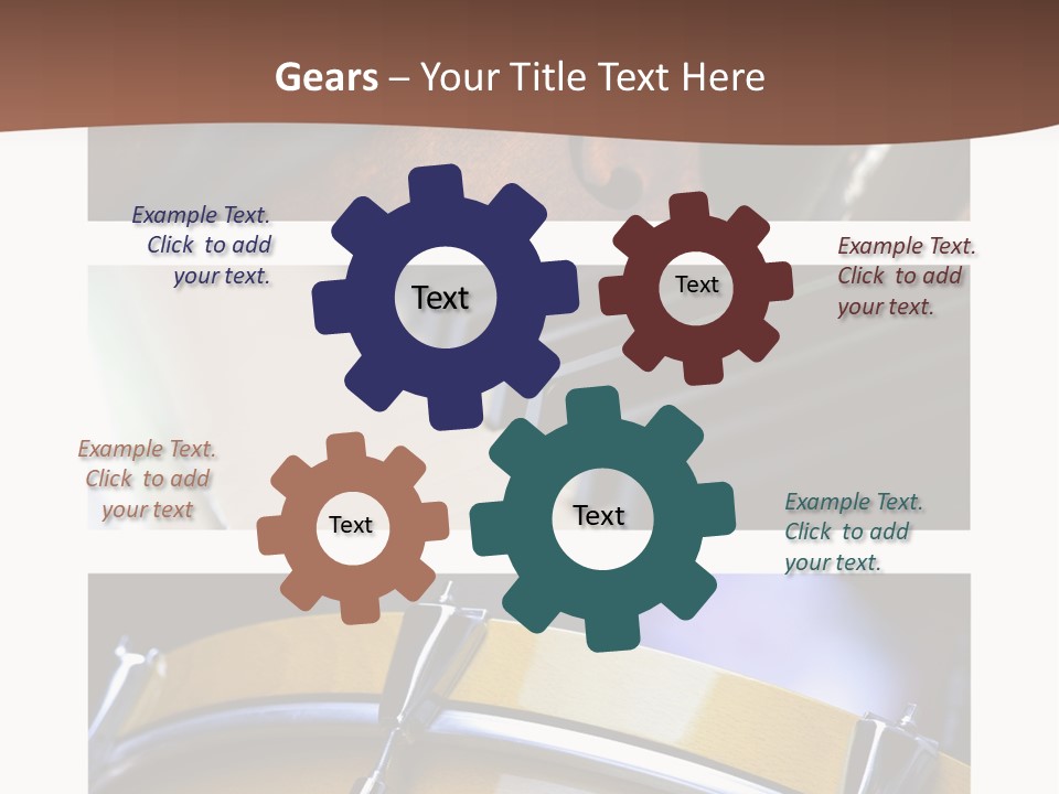 Background Banner Violin PowerPoint Template