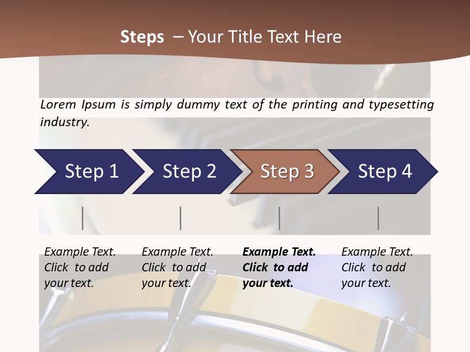 Background Banner Violin PowerPoint Template
