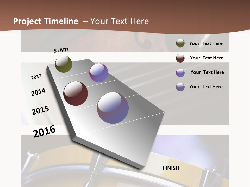 Background Banner Violin PowerPoint Template