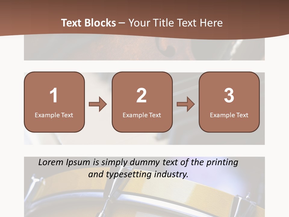 Background Banner Violin PowerPoint Template