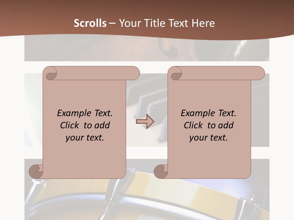 Background Banner Violin PowerPoint Template