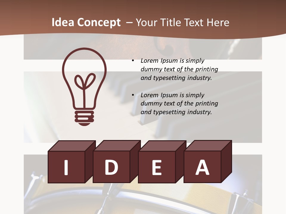 Background Banner Violin PowerPoint Template