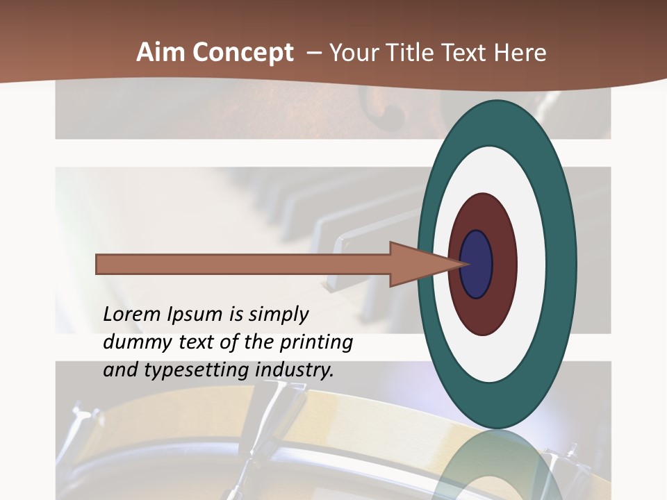 Background Banner Violin PowerPoint Template