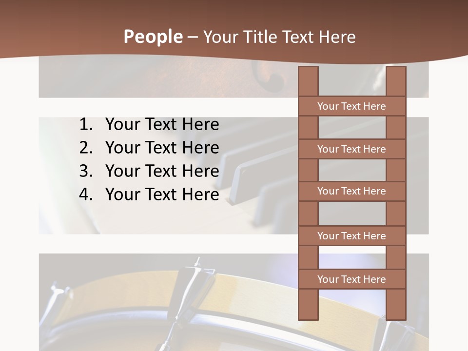 Background Banner Violin PowerPoint Template