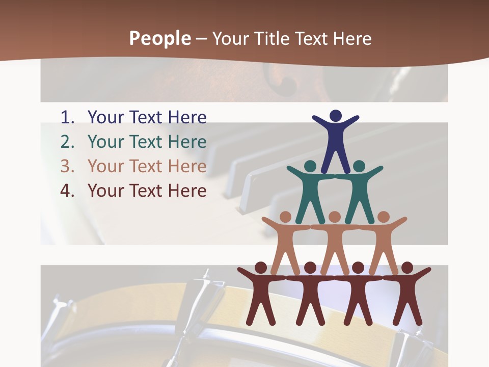 Background Banner Violin PowerPoint Template