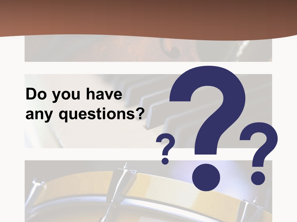 Background Banner Violin PowerPoint Template