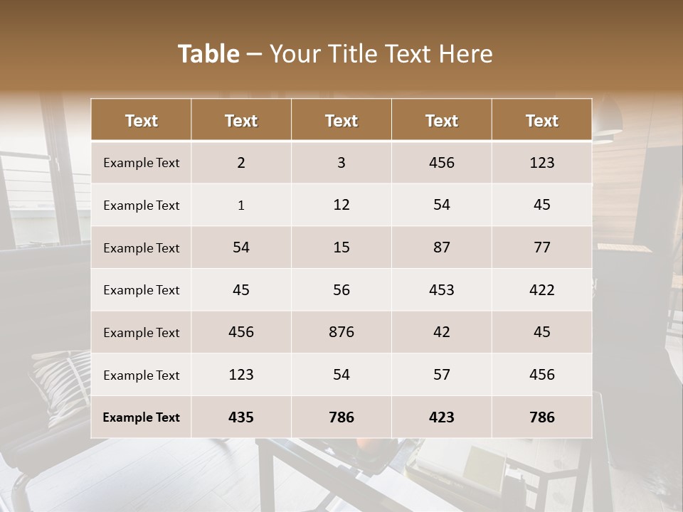 Relax Table Decorate PowerPoint Template