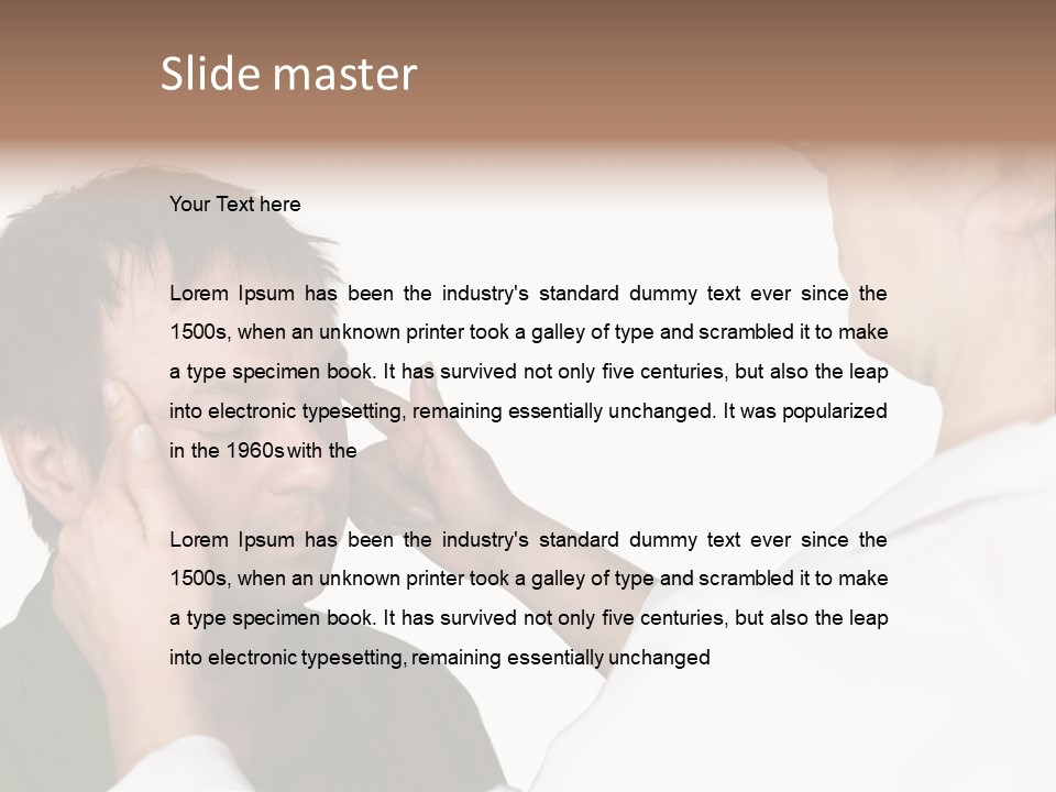 Eye Disease Finger Treat Acupressure PowerPoint Template
