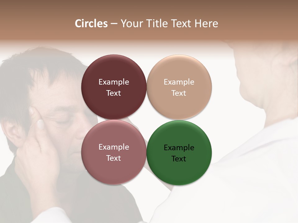 Eye Disease Finger Treat Acupressure PowerPoint Template