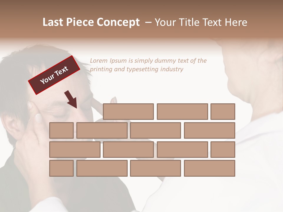 Eye Disease Finger Treat Acupressure PowerPoint Template