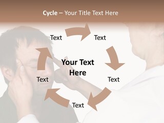 Eye Disease Finger Treat Acupressure PowerPoint Template