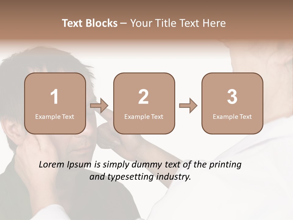 Eye Disease Finger Treat Acupressure PowerPoint Template