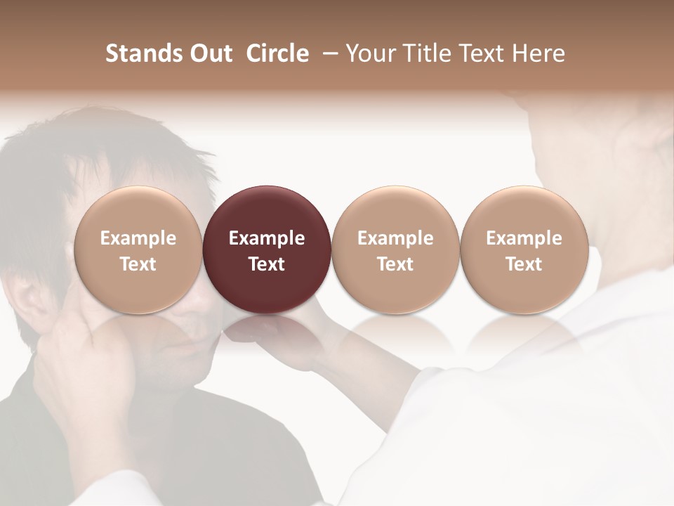 Eye Disease Finger Treat Acupressure PowerPoint Template