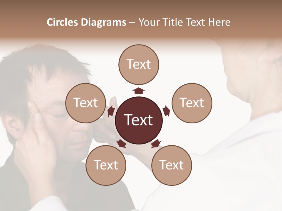 Eye Disease Finger Treat Acupressure PowerPoint Template