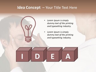 Eye Disease Finger Treat Acupressure PowerPoint Template