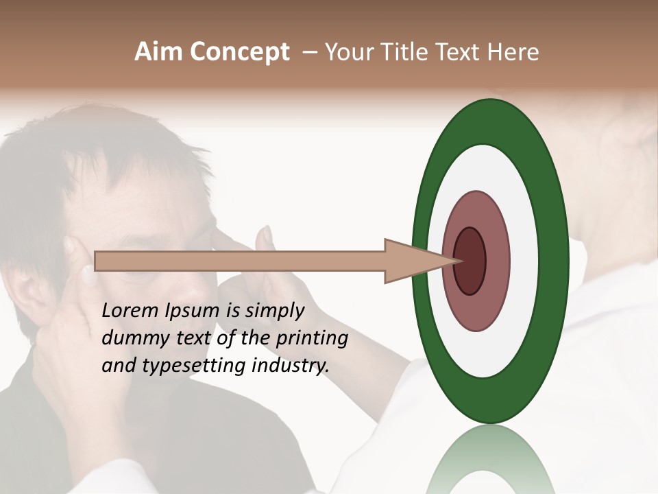 Eye Disease Finger Treat Acupressure PowerPoint Template