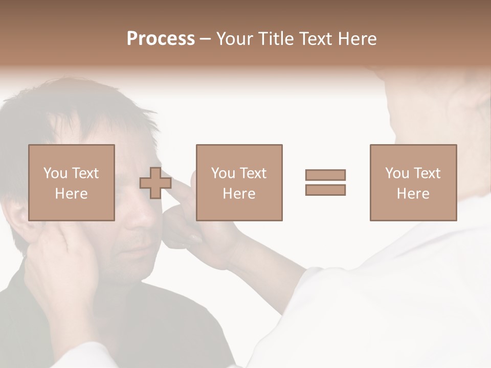 Eye Disease Finger Treat Acupressure PowerPoint Template