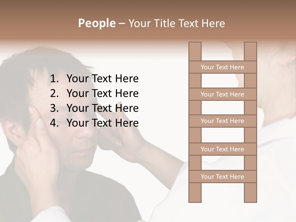 Eye Disease Finger Treat Acupressure PowerPoint Template
