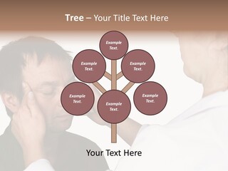 Eye Disease Finger Treat Acupressure PowerPoint Template