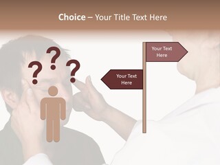 Eye Disease Finger Treat Acupressure PowerPoint Template