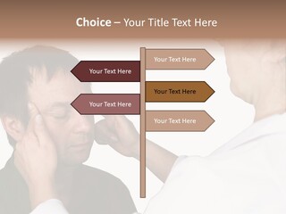 Eye Disease Finger Treat Acupressure PowerPoint Template