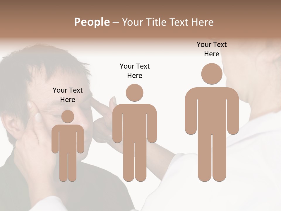 Eye Disease Finger Treat Acupressure PowerPoint Template