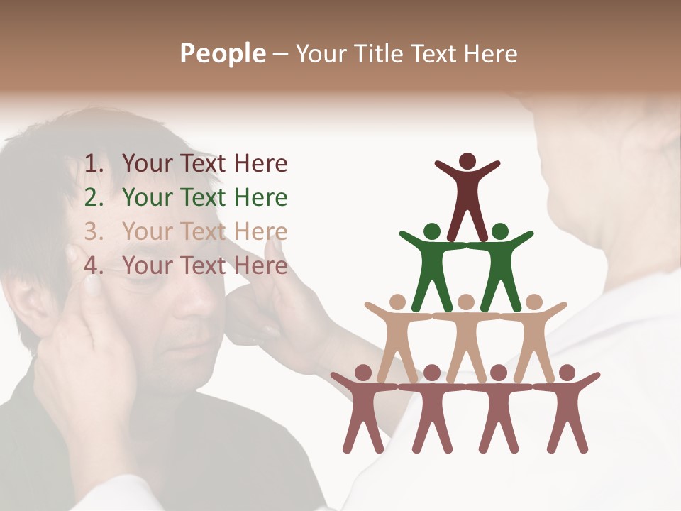 Eye Disease Finger Treat Acupressure PowerPoint Template