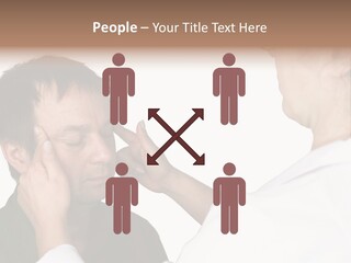 Eye Disease Finger Treat Acupressure PowerPoint Template