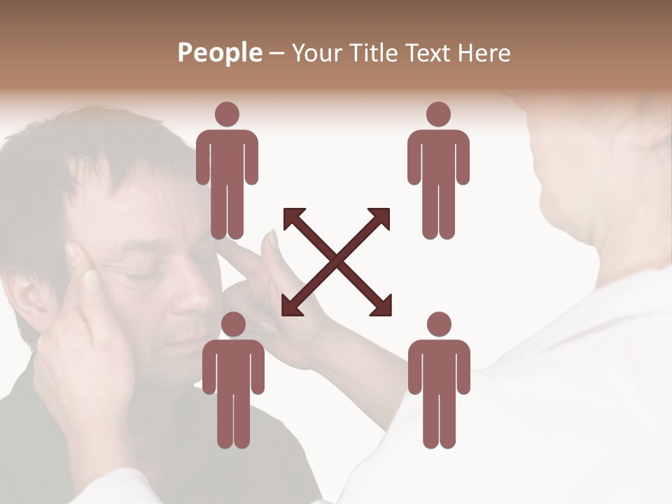 Eye Disease Finger Treat Acupressure PowerPoint Template