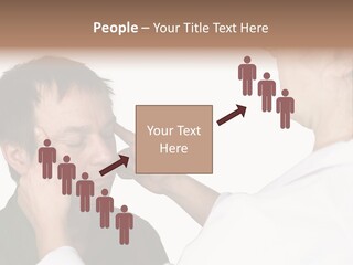 Eye Disease Finger Treat Acupressure PowerPoint Template