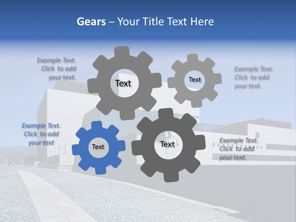 Company Commerce Glass PowerPoint Template