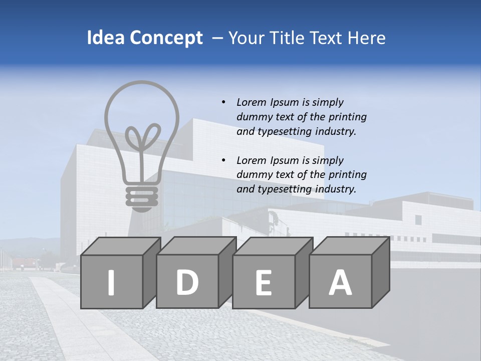 Company Commerce Glass PowerPoint Template