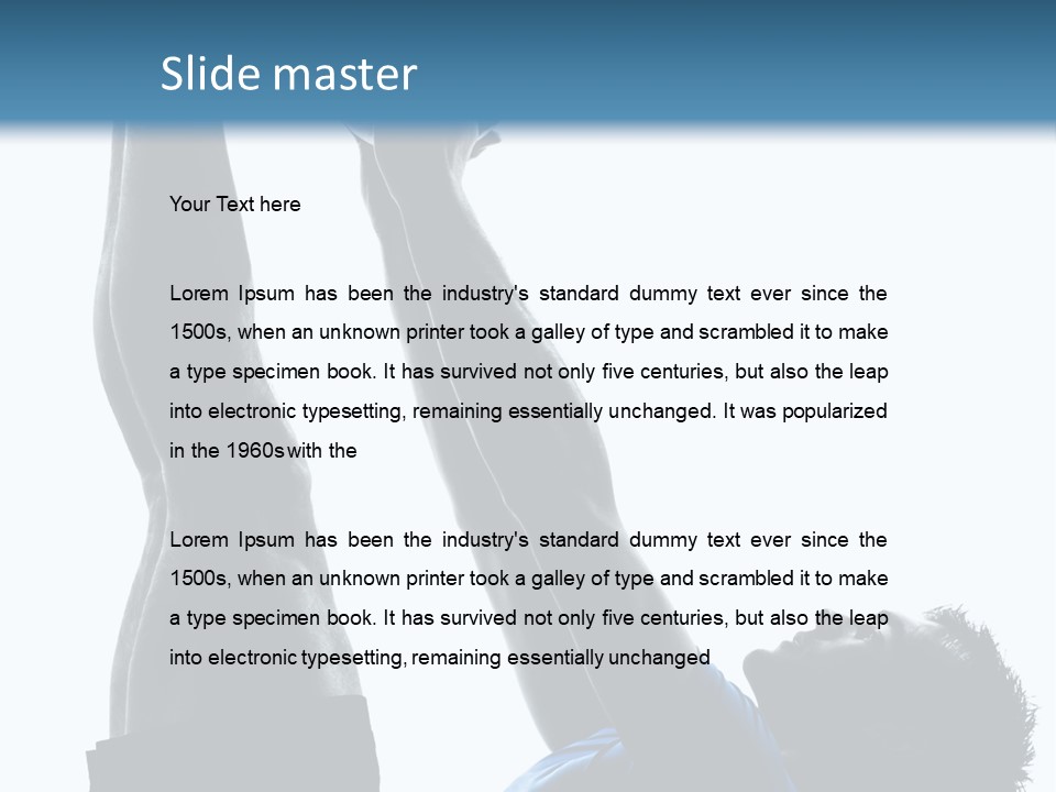 Profile Lying On Back White Background PowerPoint Template