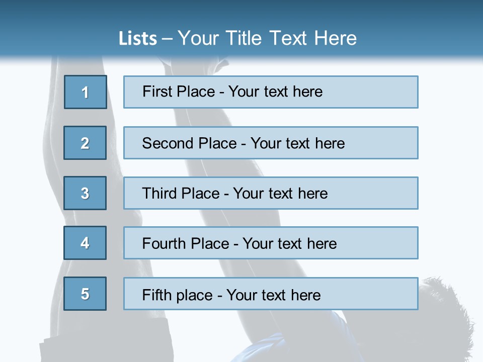 Profile Lying On Back White Background PowerPoint Template