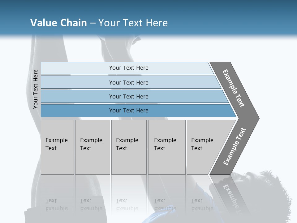 Profile Lying On Back White Background PowerPoint Template