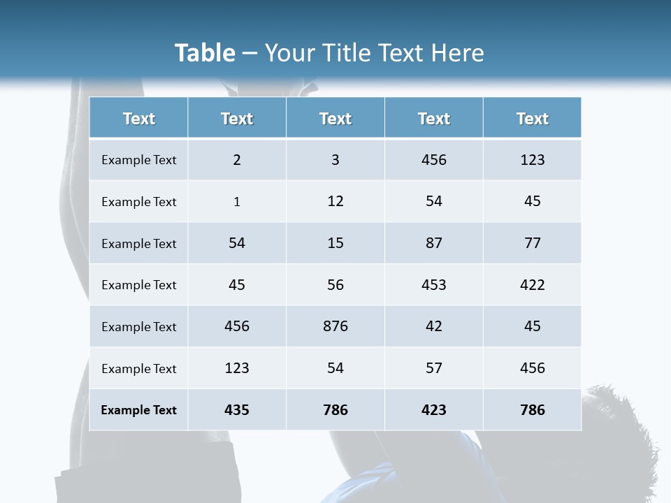 Profile Lying On Back White Background PowerPoint Template