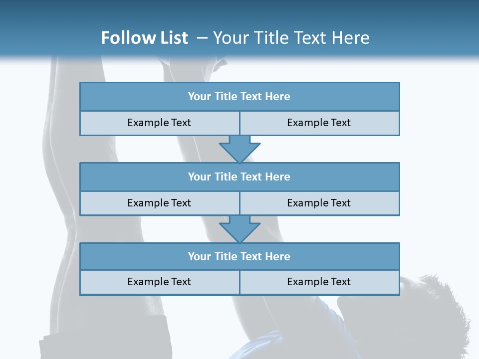 Profile Lying On Back White Background PowerPoint Template