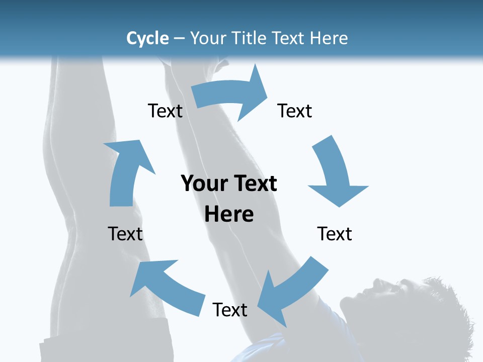 Profile Lying On Back White Background PowerPoint Template