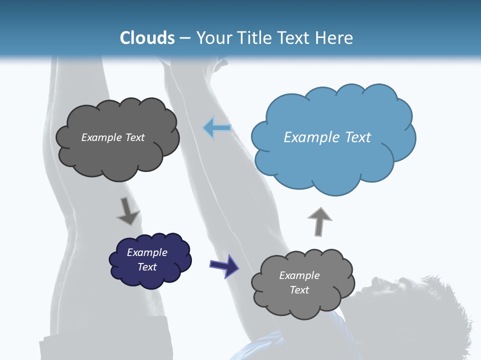 Profile Lying On Back White Background PowerPoint Template