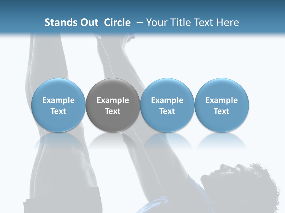 Profile Lying On Back White Background PowerPoint Template