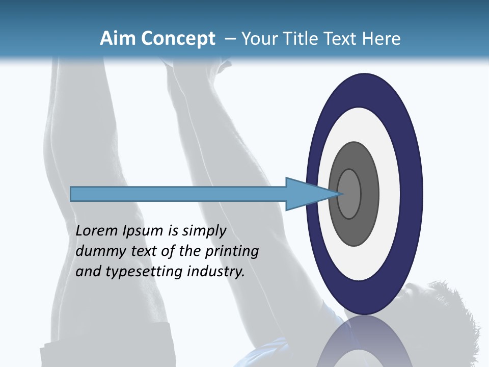 Profile Lying On Back White Background PowerPoint Template