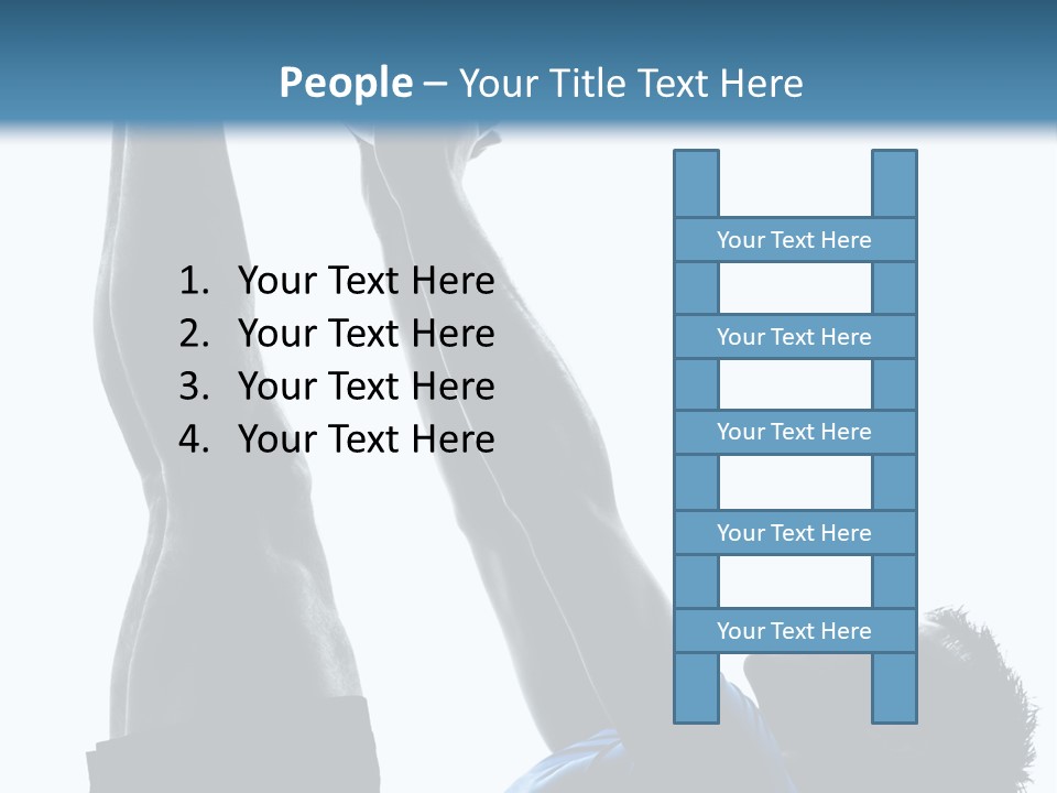 Profile Lying On Back White Background PowerPoint Template