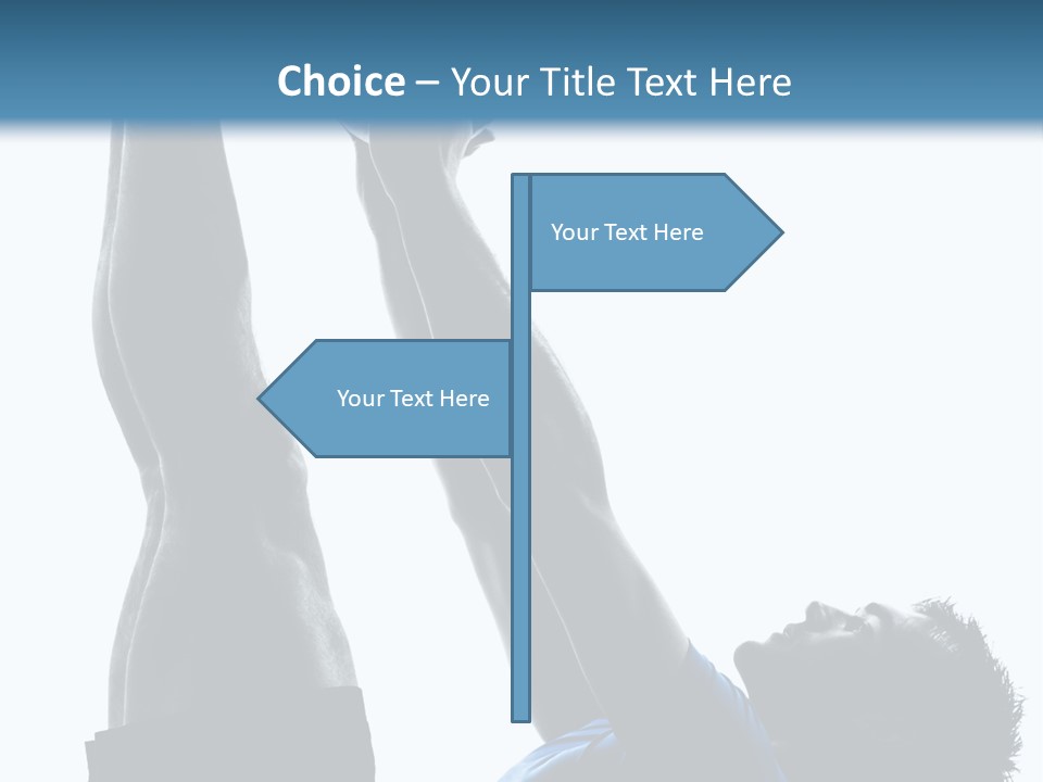 Profile Lying On Back White Background PowerPoint Template