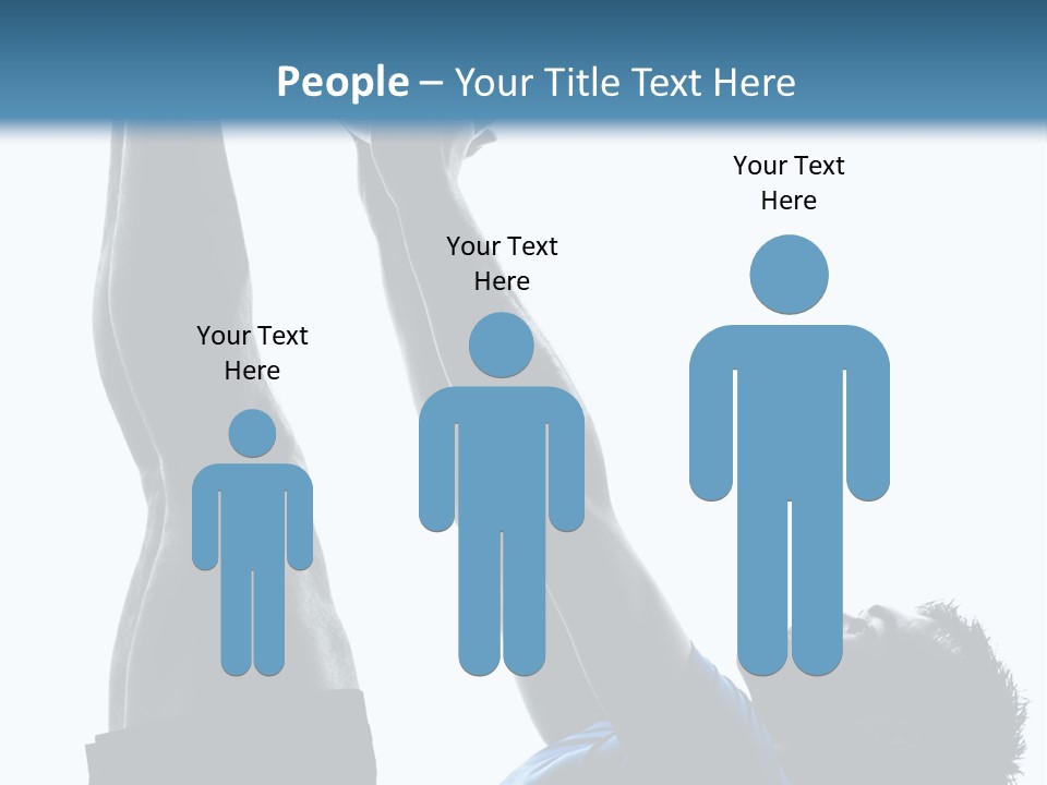 Profile Lying On Back White Background PowerPoint Template