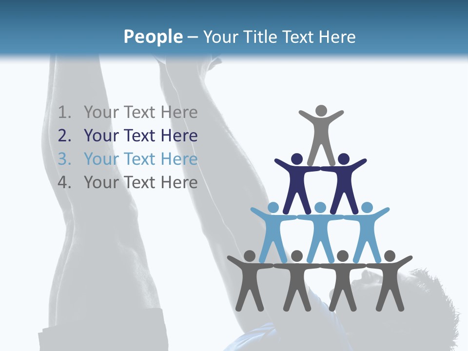 Profile Lying On Back White Background PowerPoint Template