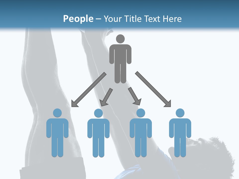 Profile Lying On Back White Background PowerPoint Template