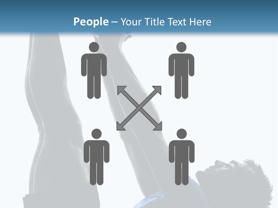 Profile Lying On Back White Background PowerPoint Template