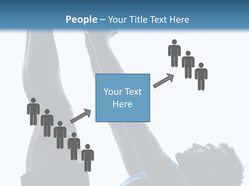 Profile Lying On Back White Background PowerPoint Template