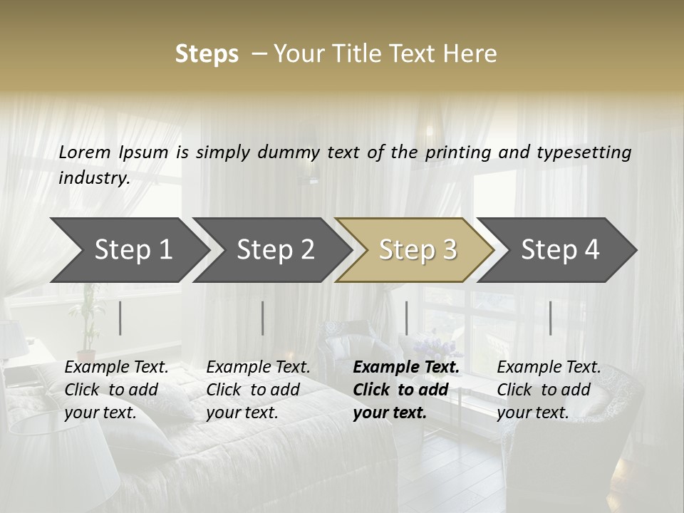 Comfort Living Decoration PowerPoint Template