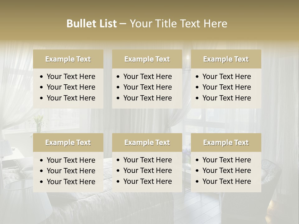 Comfort Living Decoration PowerPoint Template